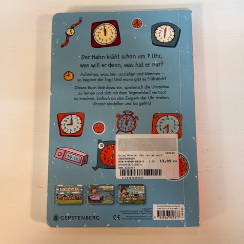 Barnbok på tyska: wie viel Uhr ist es nur?