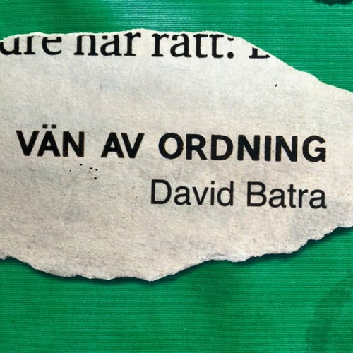 Bok Vän av ordning av David Batra, 2005