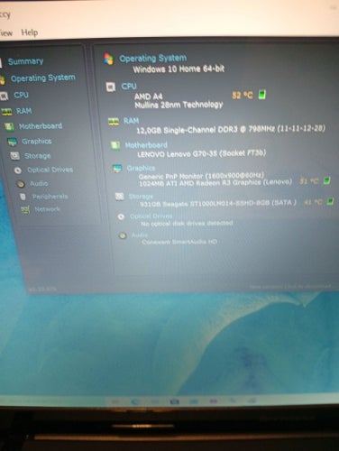 Lenovo 17"3 Skärm /1.80 GHz//12 GB RAM/ 1 TB Disk/Nästan som nytt//