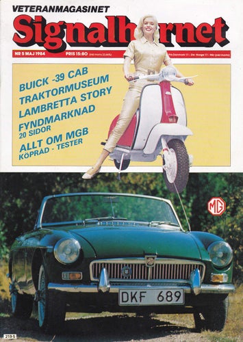 Signalhornet 1984-5 Lambretta.MG MGB 1966.Cyclone.Lantz.Buick