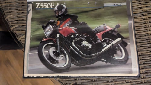 Kawasaki Z550F broschyr