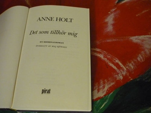 BOK, ANNE HOLT: DET SOM TILLHÖR MIG