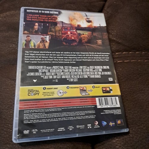 Unstoppable DVD - Denzel Washington, Chris Pine