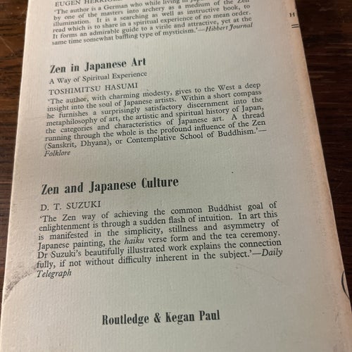 The Method of ZEN av Eugen Herrigel, publicerad år 1960