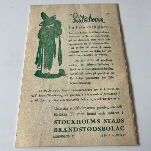 Programblad Tre baletter