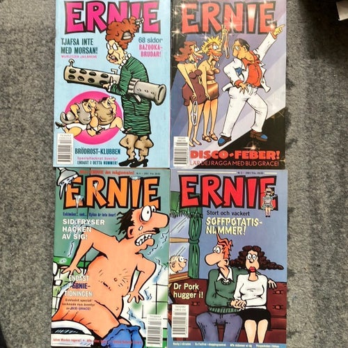 Ernie tidningar 3 st 2001 & 1 st 2002
