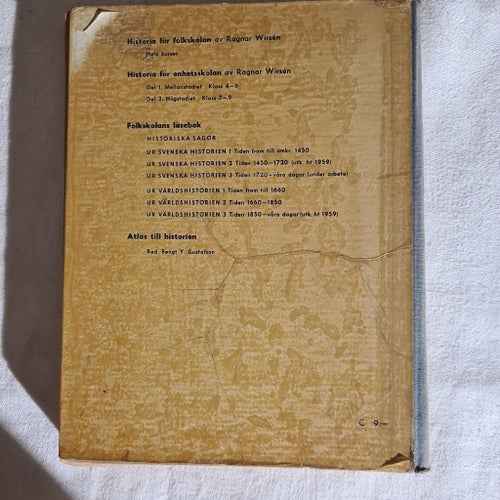 Historia för folkskolan av Ragnar Wirsen, okänt publiceringsår