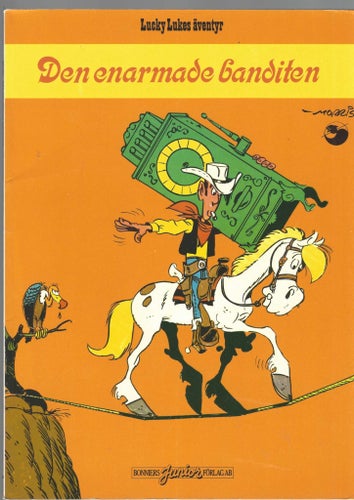 Lucky Luke den Enarmade Banditen skick fn