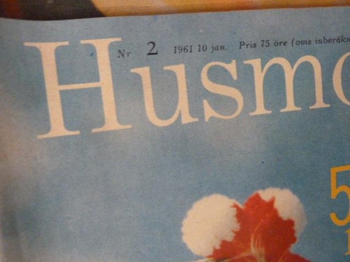 HUSMODERN, NR 2 - 1961, TIDNING