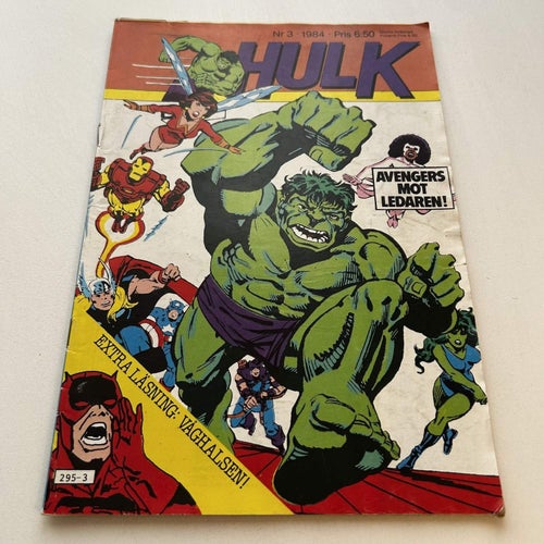 Hulk nr 3 1984, bra skick! VG