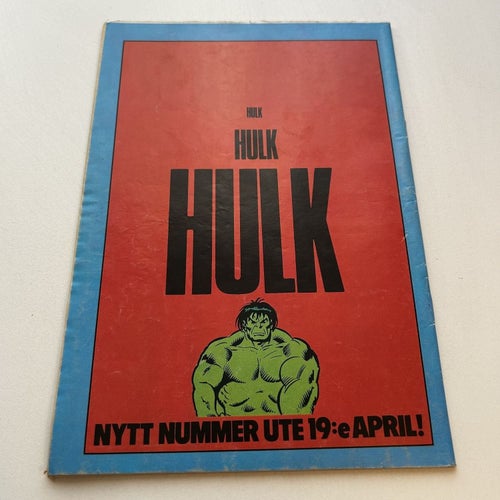 Hulk nr 3 1984, bra skick! VG