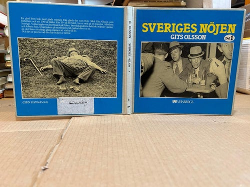 Sveriges nöjen, en glad liten bok med glada av Gits Olsson, Very Fine plus, SM
