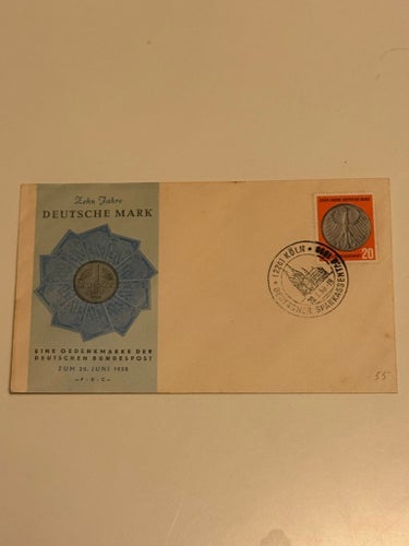 1958 Förstadagsbrev Tyskland