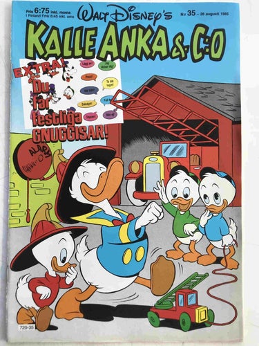 Kalle Anka - 1985:35 VG-FN med gnuggisar
