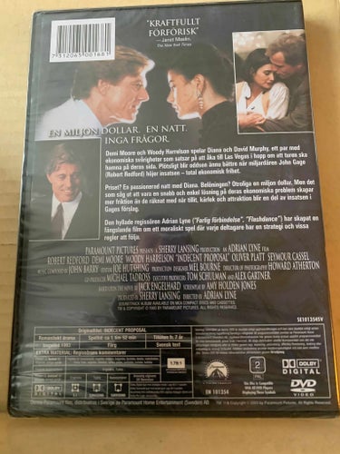 Ett oanständigt förslag, Dvd