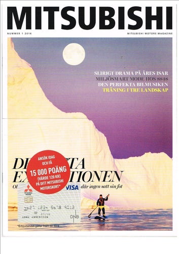 Mitsubishi Motors Magazine 2016 Nr 1 - artikel 5 sidor om Ola Skinnarmo