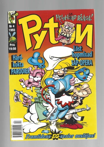 Pyton 4 1993 med plansch skick vf