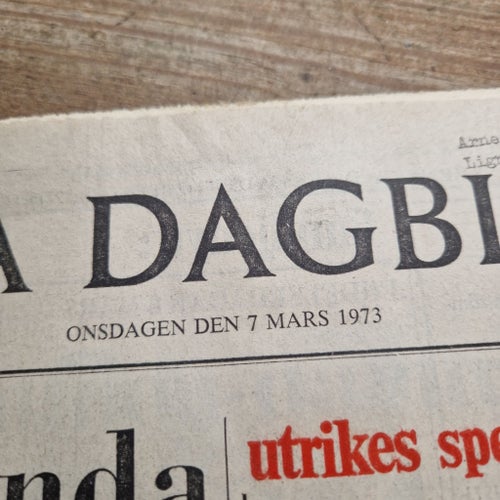 Svenska Dagbladet 7 Mars 1973