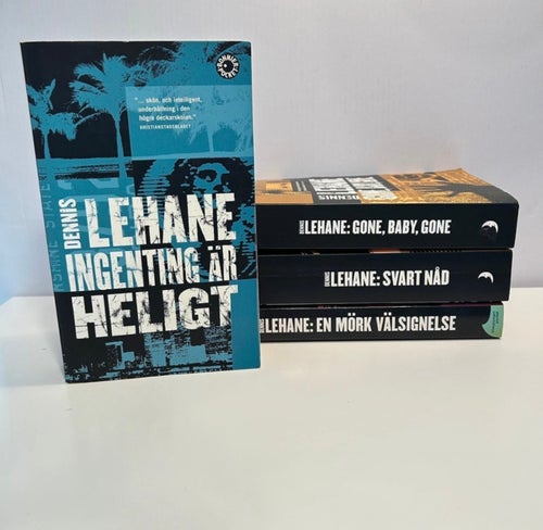 Dennis Lehane x 4 - Del 3-6 - Ingenting är heligt, Gone, Baby, Gone, Svart nåd