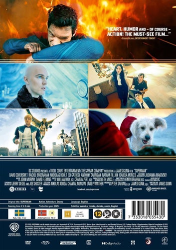 Superman 2025 123 Min Svtxt DVD Ny Inplastad Pris 129 Frakt 44