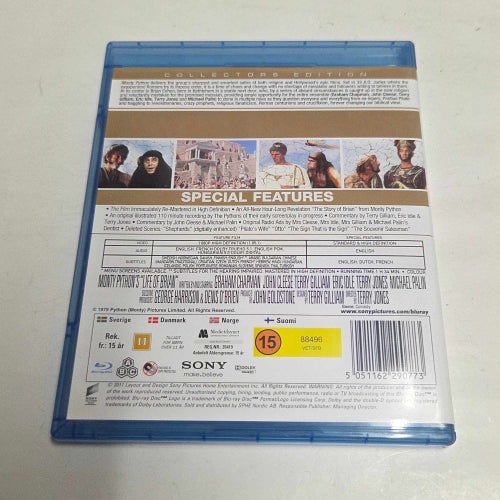 Life of Brian, Monty Python, Collector's edition blu-ray