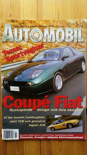 Automobil nr 1 1994: Lamborghini Diablo SE, TVR 3000 ML, Fiat Coupé