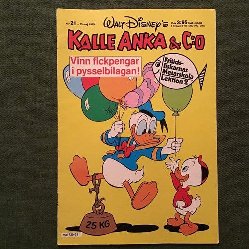 KALLE ANKA NR 21 1979 MED PYSSELSIDOR