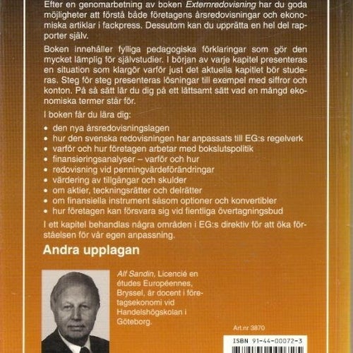 Alf Sandin: Externredovisning.