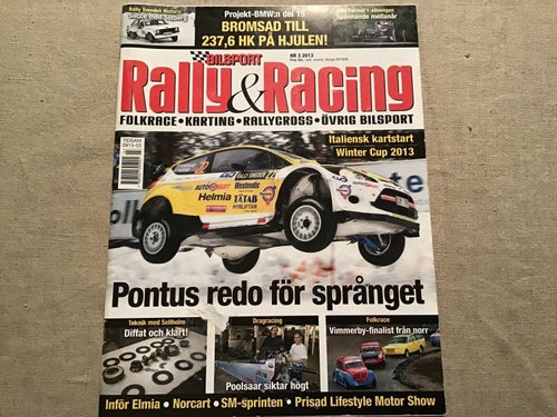 RALLY & RACING NR 3 2013 RALLY SWEDEN,FORMEL 1,KARTING,KONGSVINGER NORCART,