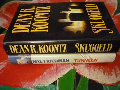 BOK, TVÅ STYCKEN BÖCKER, DEAN R. KOONTZ: SKUGGELD, HAL FRIEDMAN: TUNNELN