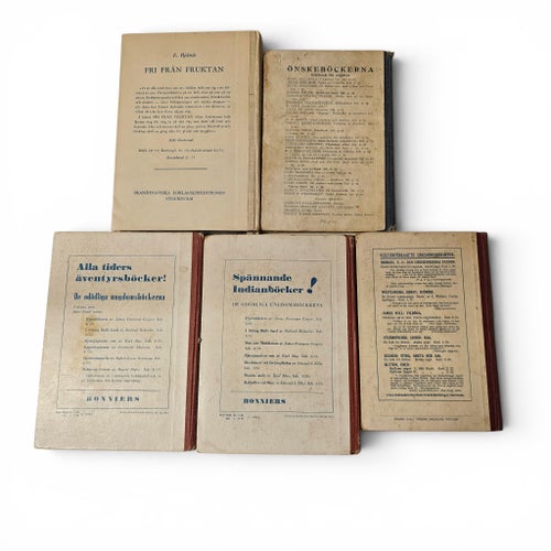 Äldre ungdomsböcker / äventyrsböcker – retro samling (5 st)