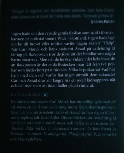 Flaskpost från P av Jussi Adler-Olsen, 2009