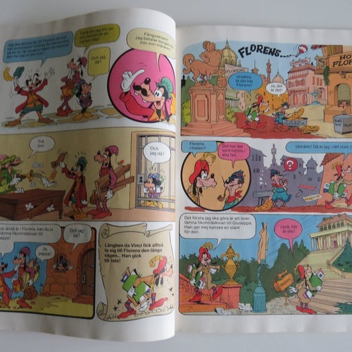 DISNEY HISTORIENS MÄSTARE NR 1 -LÅNGBEN & MONA LISA -48 SID. - BRA BEG. -SAMLARE