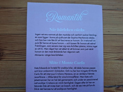 3 st Super Rom När kärleken väcks / Möte i Monte Carlo. Som en virvelvind