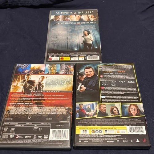 Missing, Terminator Salvation och Non-Stop (DVD)