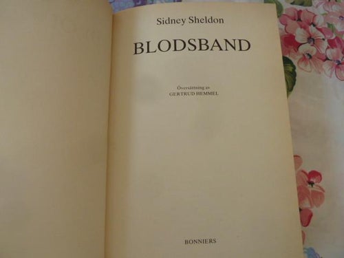 BLODSBAND, S. SHELDON, 1987,  BÖCKER
