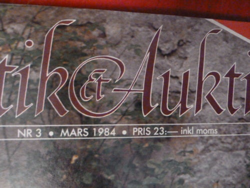 ANTIK & AUKTION, 1984 NR 3, TIDNING