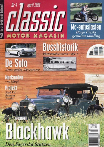 Classic 1995-4 Desoto Adventurer 1958.Västermo Buss Historia