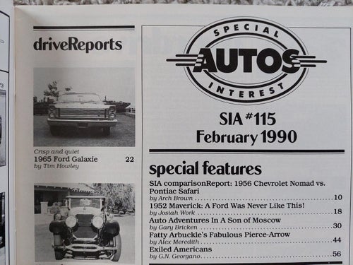 Special Intrest Autos nr. 115 1990 56 Nomad Safari Pierce-Arrow