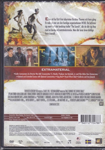 DVD / Maze Runner: The Scorch Trials / Kaya Scodelario / Ny & Inplastad