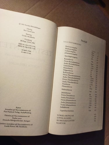 Nya testamentet Bibelkommissionens utgåva 1981. Very Fine