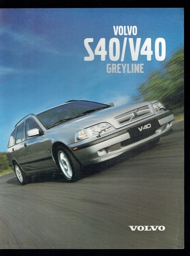 Volvo broschyr - Volvo S40/V40 Greyline 4 sidor fram/baksida