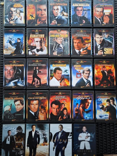 James Bond Agent 007 DVD-samling x 24 filmer