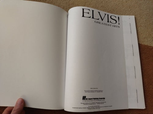 Elvis! - Greatest Hits för Easy Piano Songbook för Piano och Keyboard