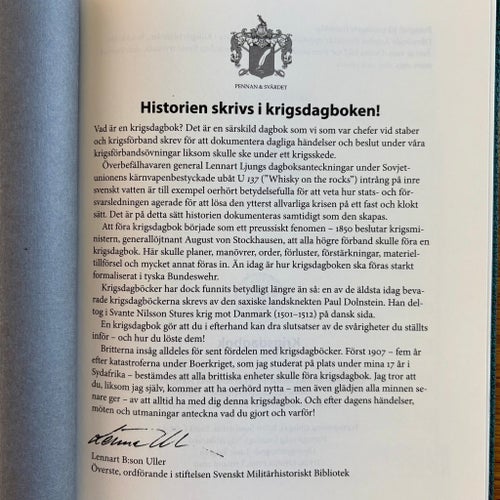 Krigsdagbok utgiven 2020