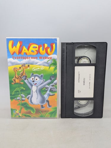 Tvättbjörnen Wabuu - Svenskt tal - VHS