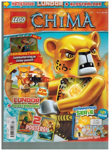 LEGO nr 3 2015 CHIMA (tidning) serier affisch mm
