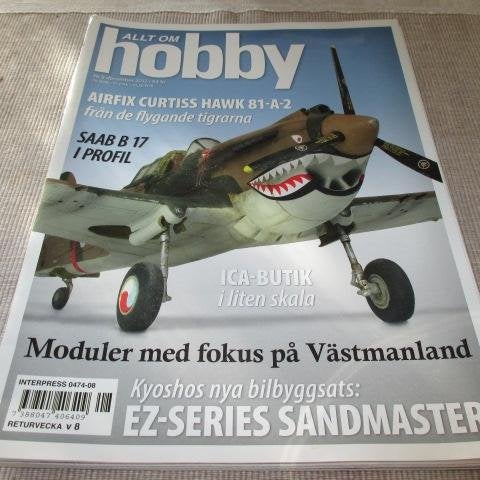ALLT OM HOBBY NR 8 2012. SAAB B17 I PROFIL, M.M