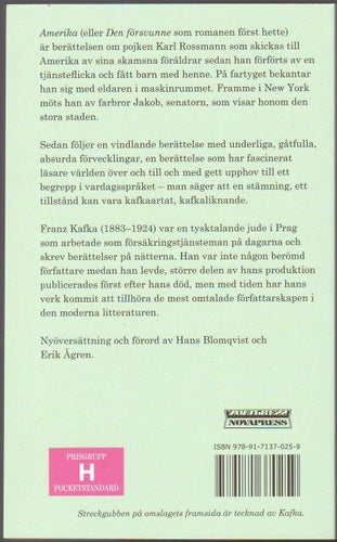 Amerika (den försvunne) / Franz Kafka
