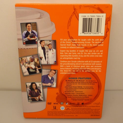 Scrubs Sixth Season, Region 1, DVD-box, Bra skick